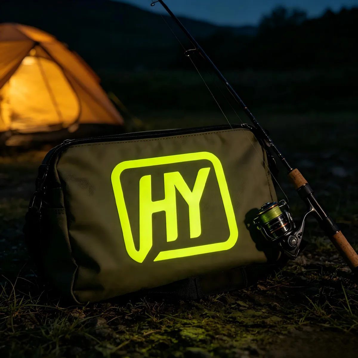 HY-SiO2H fluorescent silicone film showing vibrant neon fluorescent effect and bright colors under natural light