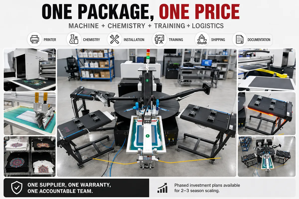 One Package, One Price: Machine + Chemistry + Training + Logistics