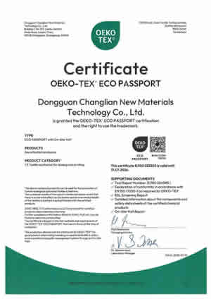 OEKO-TEX ECO PASSPORT for Printing Additives - CLT