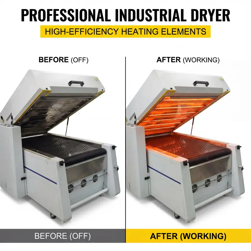 Industrial dtf shaker machine showing professional quality