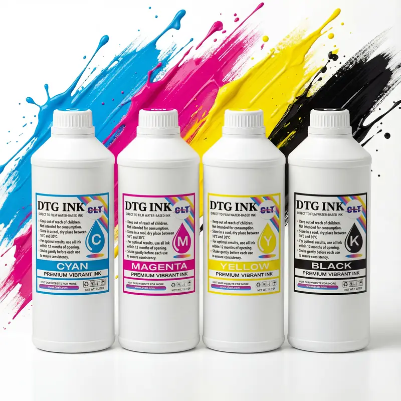 Premium DTG Color Ink (CMYK) for Epson i3200/i1600, HY-CMYK