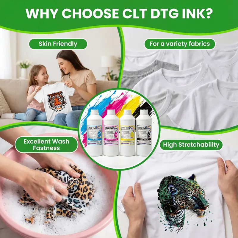 CLT 1699V dtg color ink performance on various textile substrates