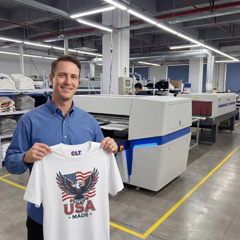High-volume T-shirt customization using CLT industrial DTG systems