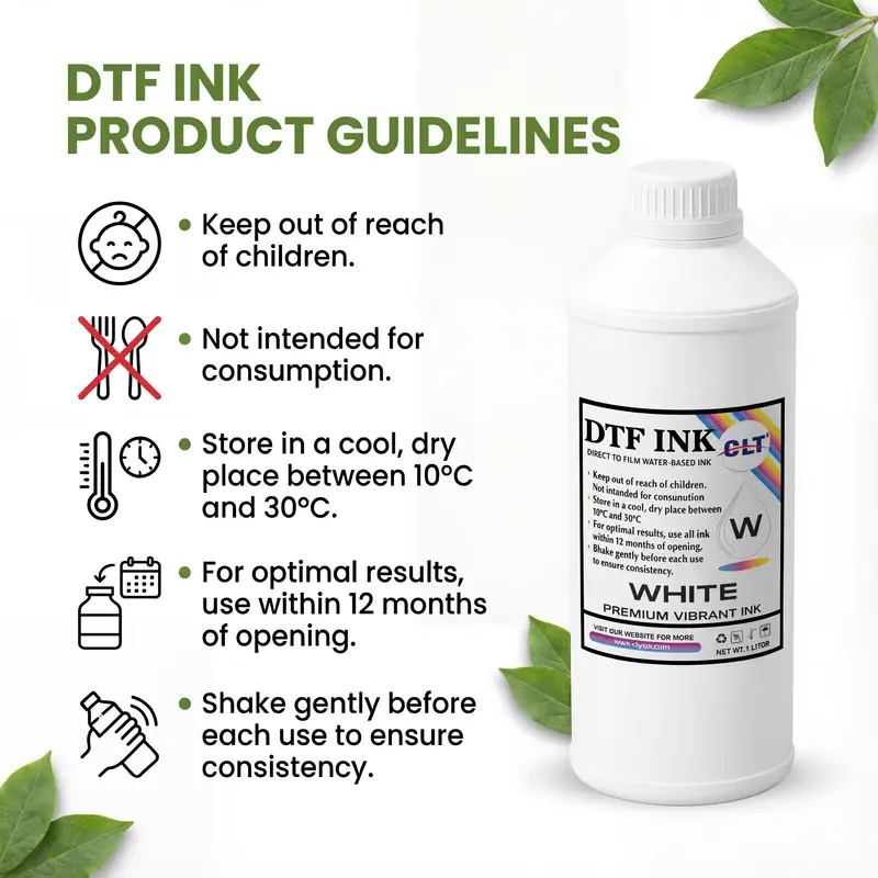 Industrial DTG white ink application and scene display