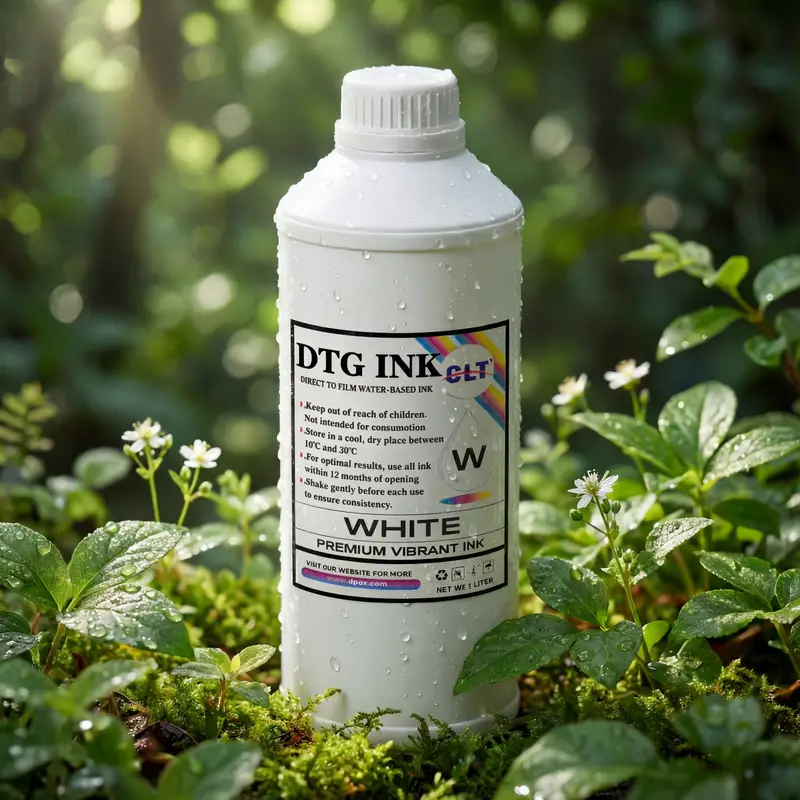 High-opacity output using industrial dtg white ink 1698-1