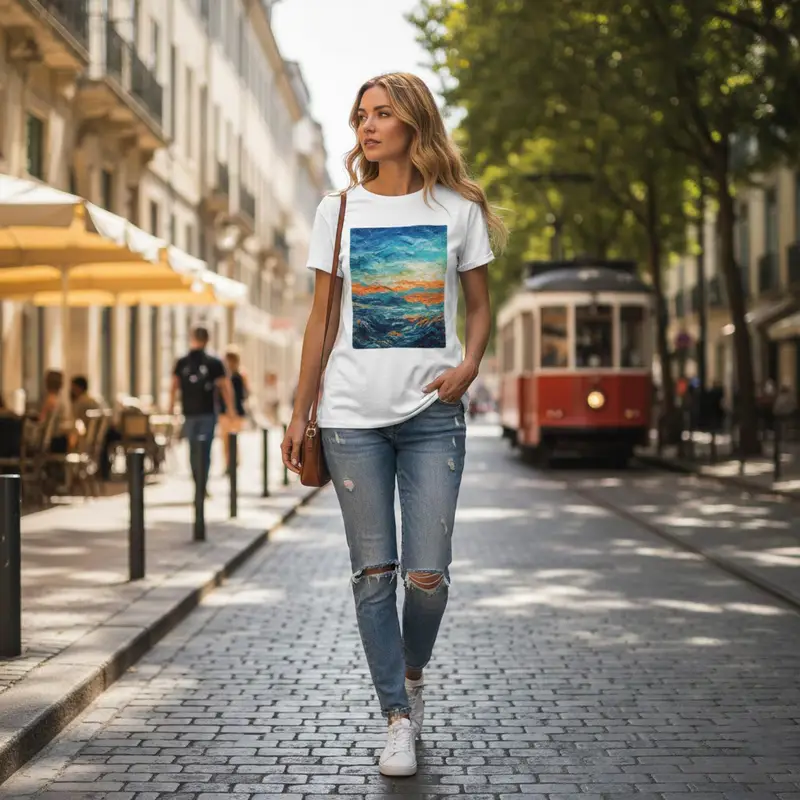 High quality digital print on polyester blend fabric using screen underbase