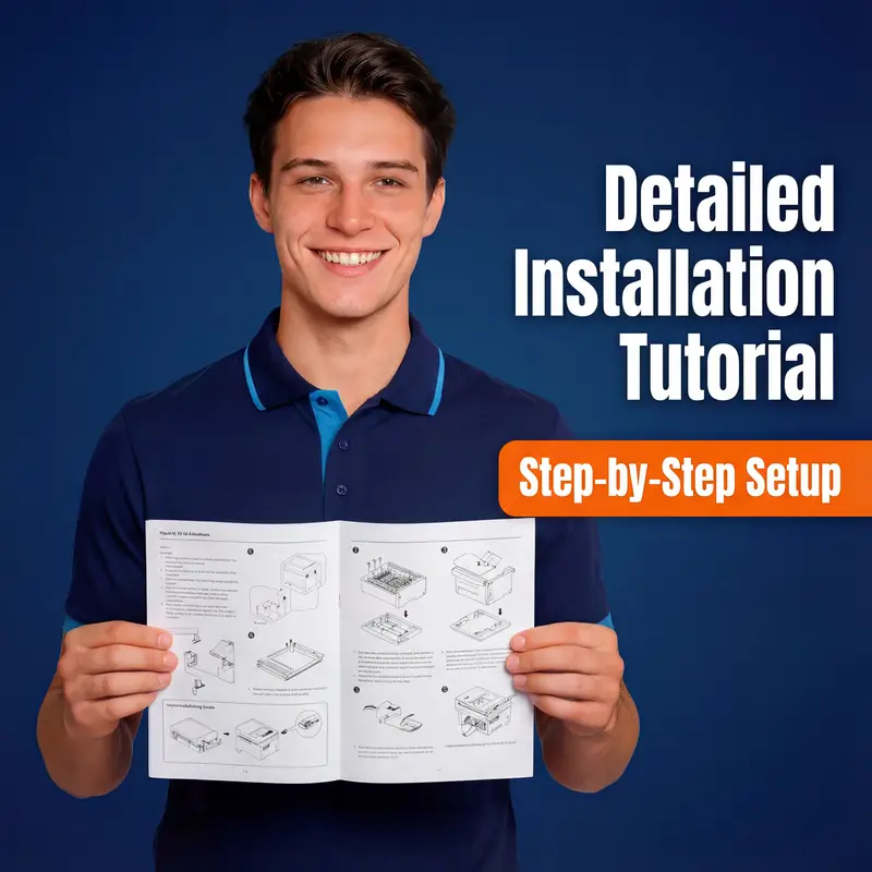 Modular step-by-step printer installation tutorial for rapid ROI and setup efficiency